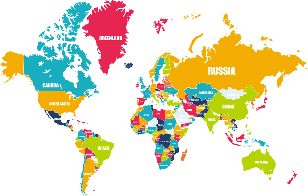 World Map Destinations